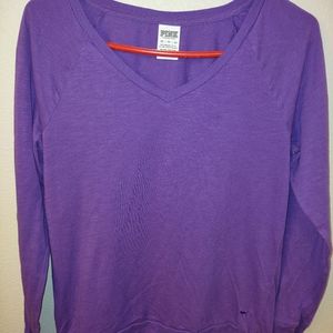 Victoria's secret PINK size extra small long sleeve purple top